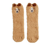 Chaussettes ours mixte marron TU