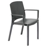 Chaise de jardin Paris plastique gris