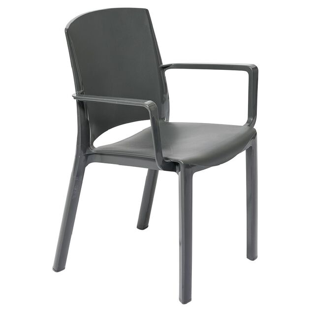 Chaise de jardin Paris plastique gris
