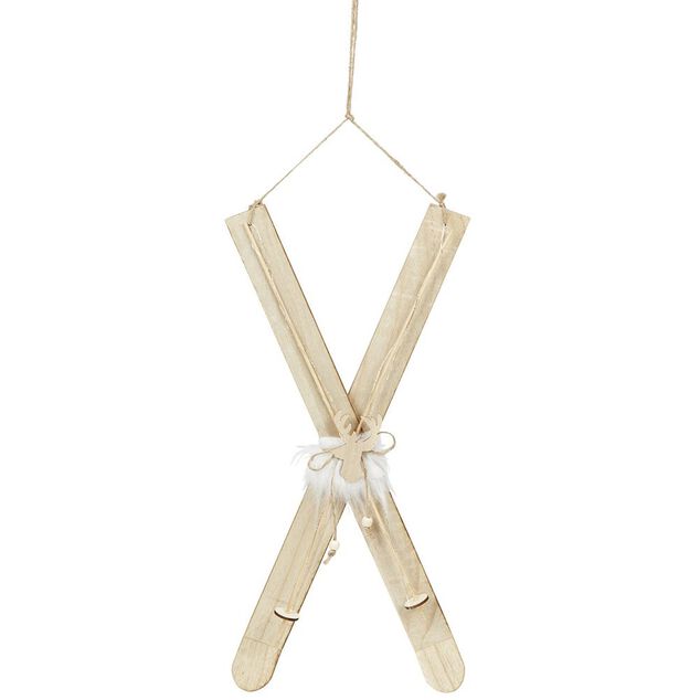 Ski en bois à suspendre, 2 modèles