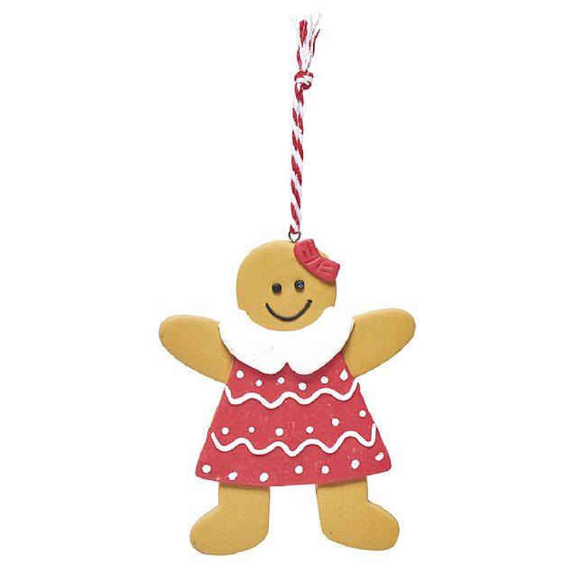 Suspension de No&euml;l petit bonhomme pain d'&eacute;pice H12,5 cm