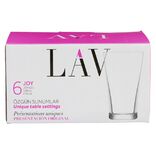 Verrine LAV en verre transparent 14 cl x6