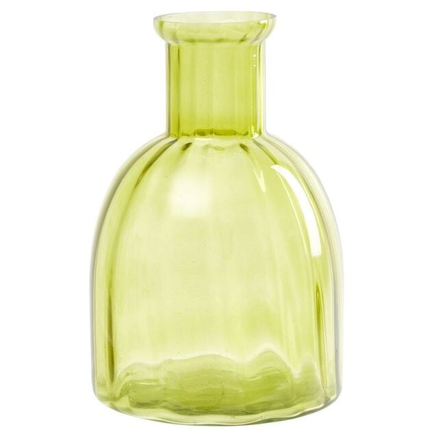 Vase en verre color&eacute; H16cm