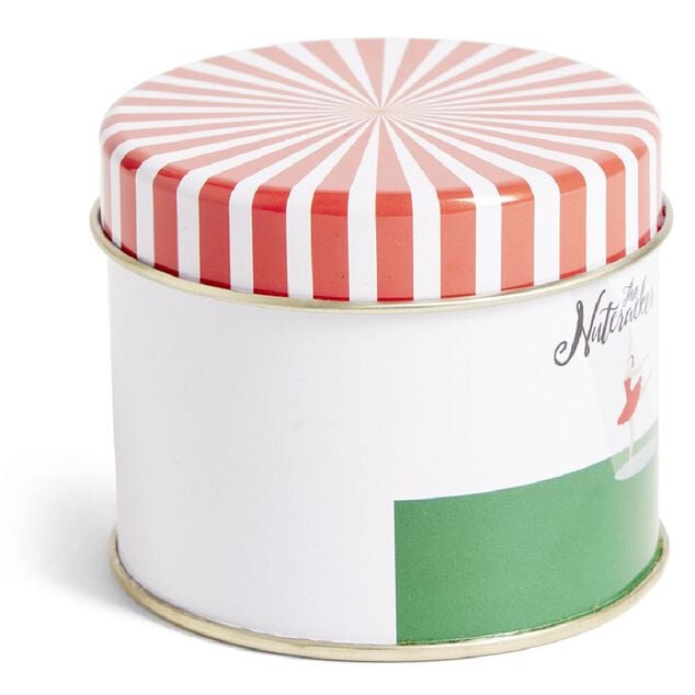 Bo&icirc;te alimentaire the Nutcracker acier rouge blanc et vert &Oslash;7,3xH6cm