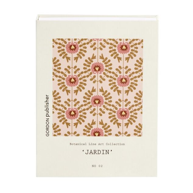 Bo&icirc;te de rangement forme livre d&eacute;co botanique 22x16,5x2,7cm (2 mod&egrave;les)