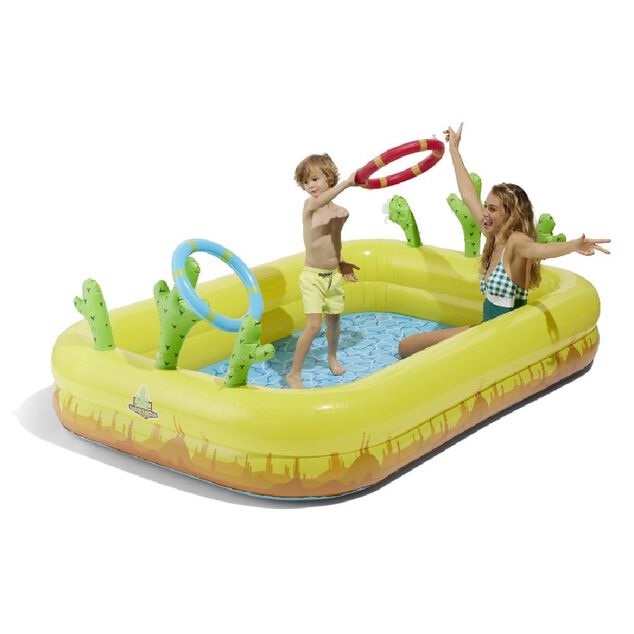 Piscinette gonflable enfant jeu cactus 175x260xH82cm