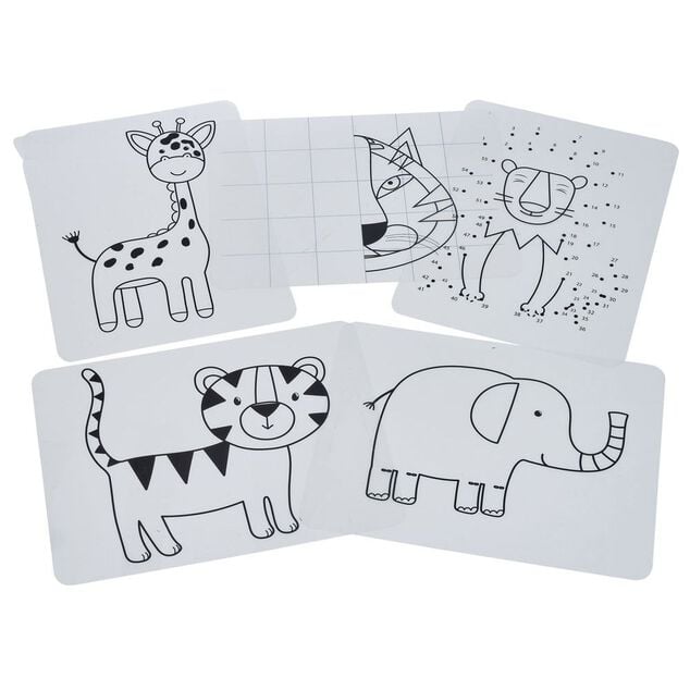 Tableau double face noir transparent en bois certifi&eacute; FSC&reg;