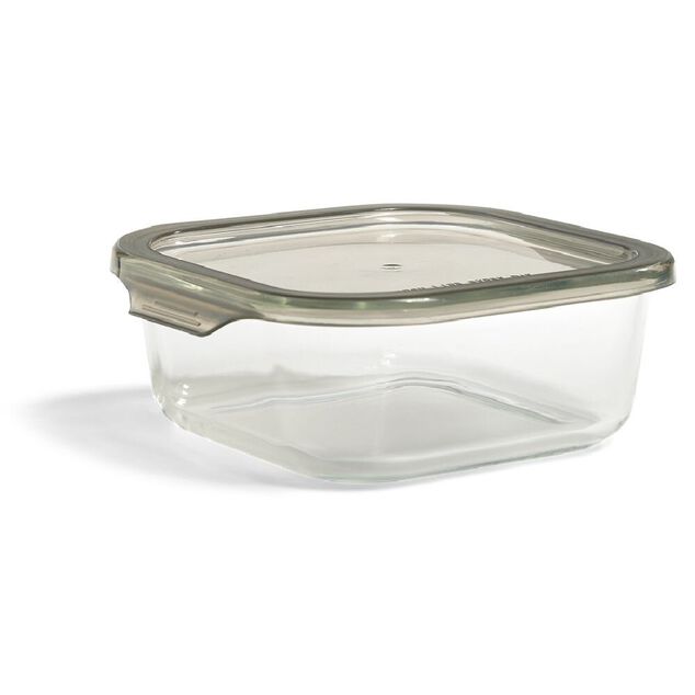 Boîte alimentaire en verre avec couvercle en plastique 1,1L
