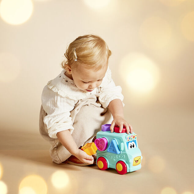 Véhicule éveil avec forme à insérer 16x8,3xH13,5cm