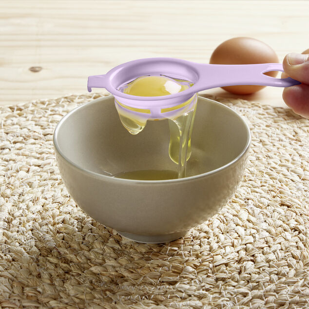 Séparateur blanc d'oeuf plastique bleu ou rose