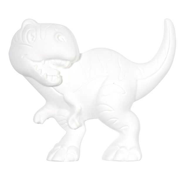 Lot 3 figurines &agrave; peindre th&egrave;me dinosaure - peinture et pinceau inclus