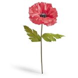 Fleur artificielle coquelicot rouge tige XXL H115cm