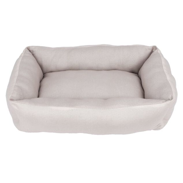 Couchage animal tissu coton beige 60x40xH15cm