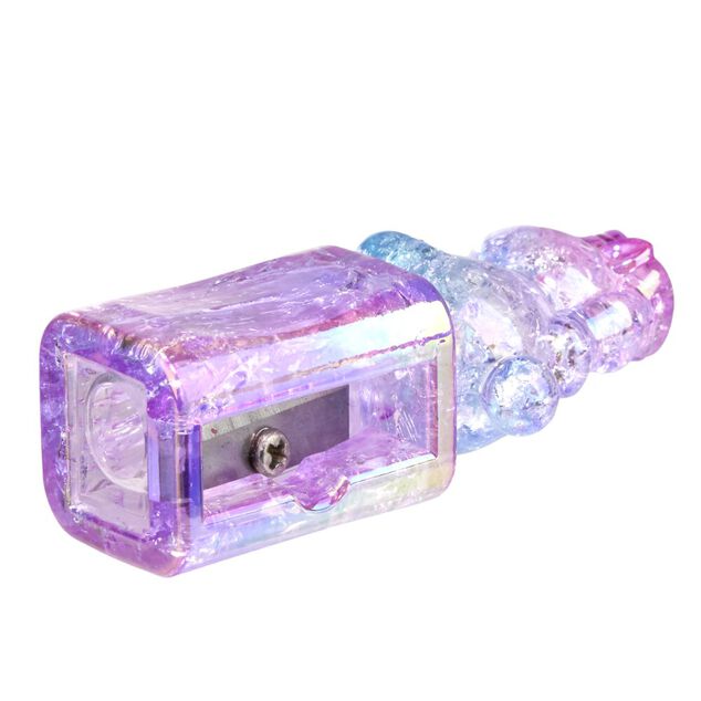 Taille crayon kawaii funny licorne violet et bleu H5,5cm