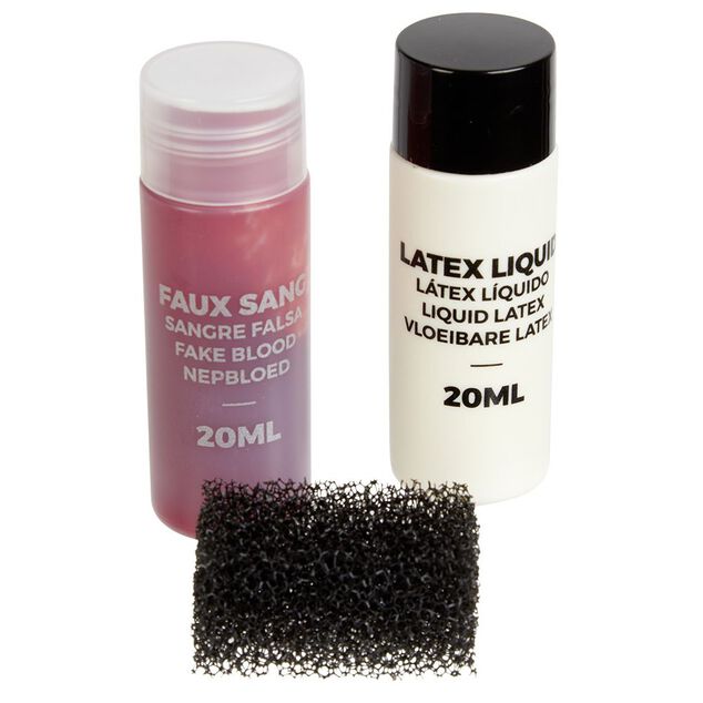 Faux sang liquide + latex liquide 20 ml x2