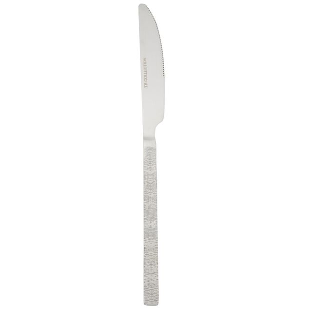 Couteau inox 24cm manche acier graphite satiné