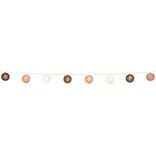 Guirlande lumineuse 10 boules beige marron orange L165cm
