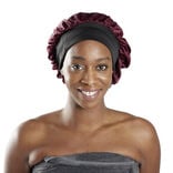 Bonnet de douche satiné 28x24xH28cm (2 modèles)