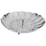 Panier vapeur réglable métal gris Ø28,5xH9,5cm