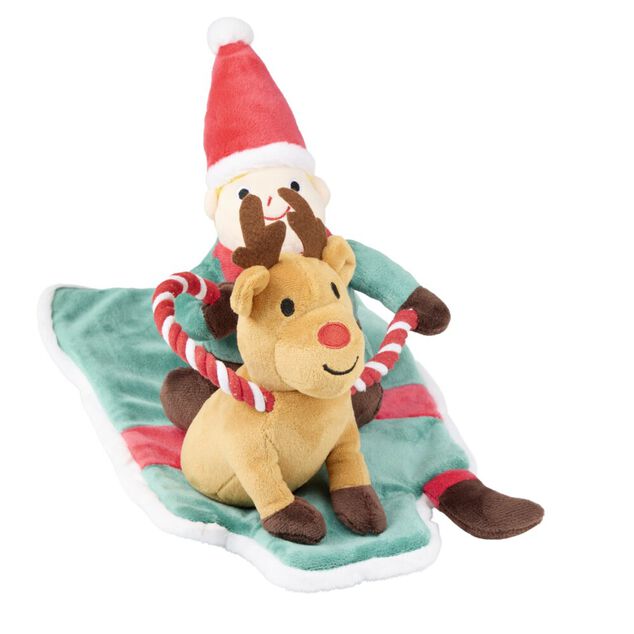 Déguisement pour chien lutin et son renne polyester L60X22XH15 cm TL