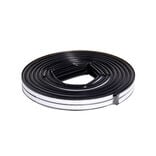 Joint d'isolation adhésif silicone plat pour porte et fenêtre 6m noir