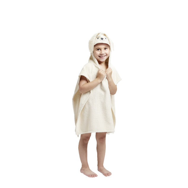 Poncho de douche enfant 50xH115cm lapin ou renard - 2 modèles