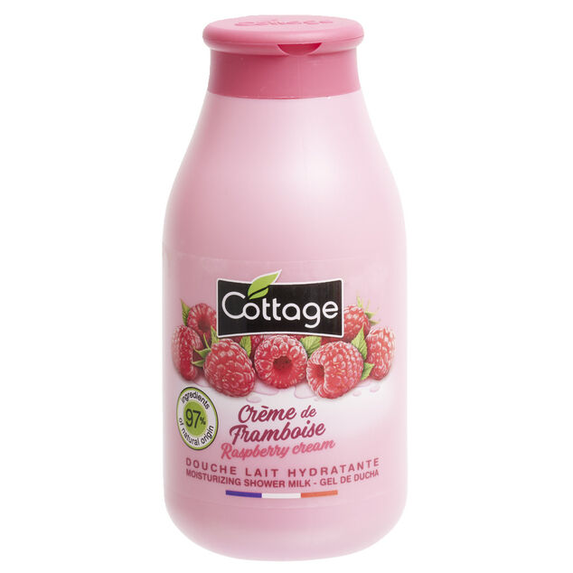 Gel douche lait hydratant Cottage crème de framboise 250ml