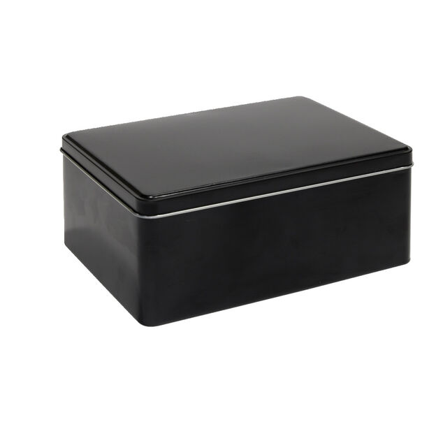 Boîte métal rectangulaire unie 20x14,5xH8cm (3 modèles)