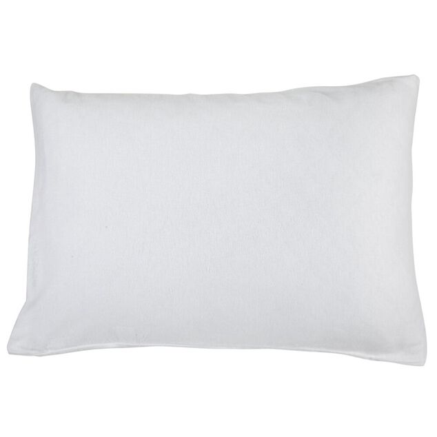 Protège oreiller anti acariens molleton rectangulaire blanc