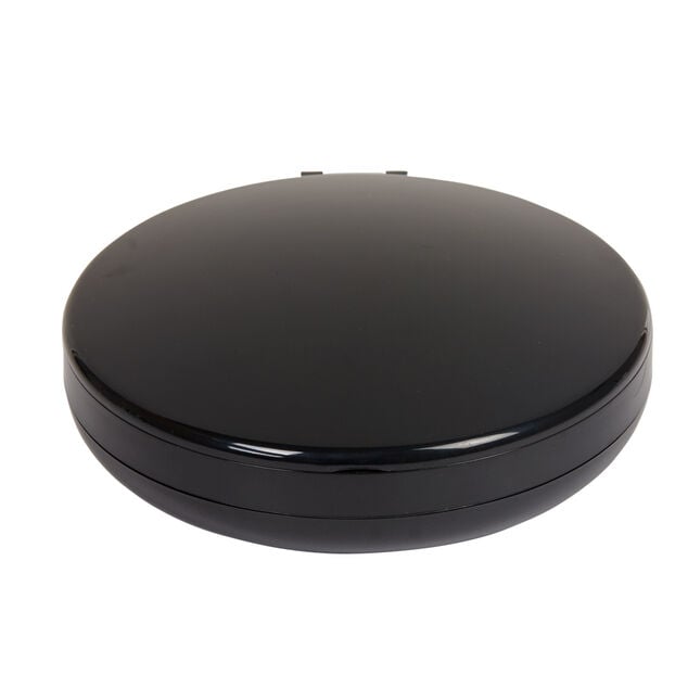 Miroir double r&eacute;tractable sur pied rond noir LED
