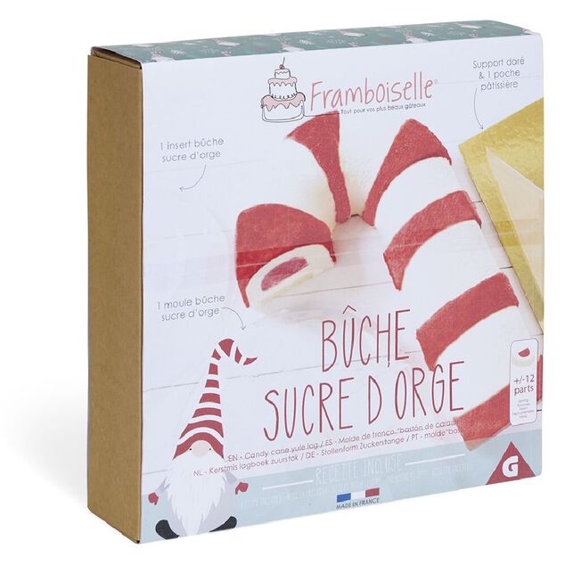 Moule &agrave; b&ucirc;che forme sucre d'orge 33,5x22xH10cm