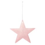 Suspension de No&euml;l &Eacute;toile effet floqu&eacute;