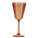 Verre à pied plastique orange 25cl