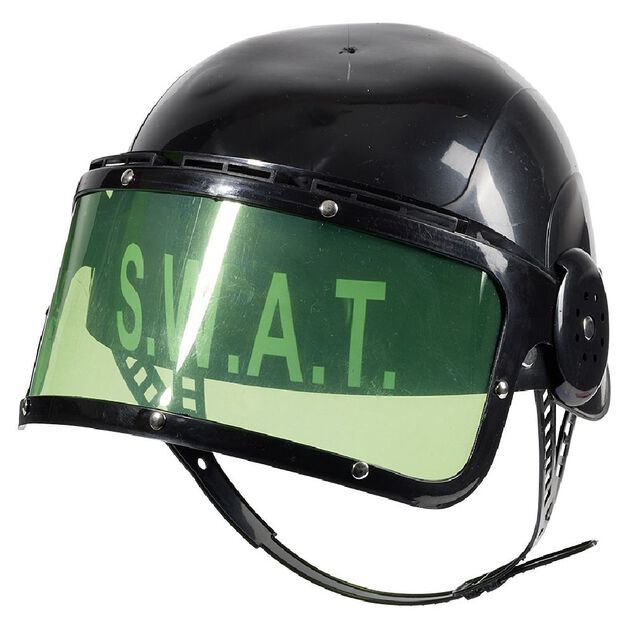 Casque enfant SWAT noir