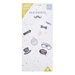 Accessoires festifs photobooth thème disco 10 pièces