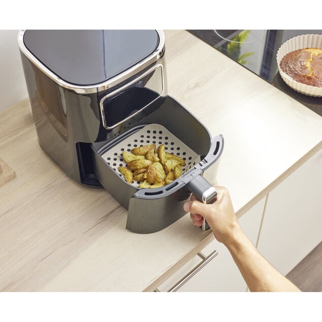 Tapis de cuisson en silicone 19x19cm sp&eacute;cial friteuse sans huile et four