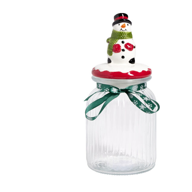 Bonbonni&egrave;re No&euml;l en verre 1L (3 mod&egrave;les)