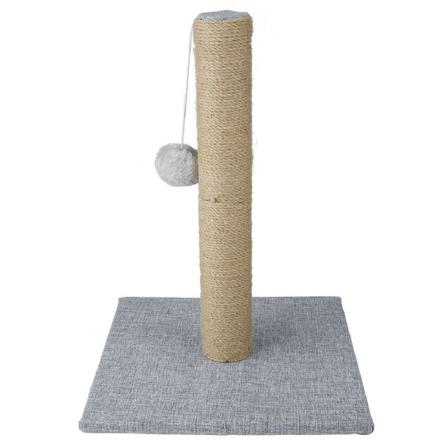 Griffoir pour chat avec pompon suspendu