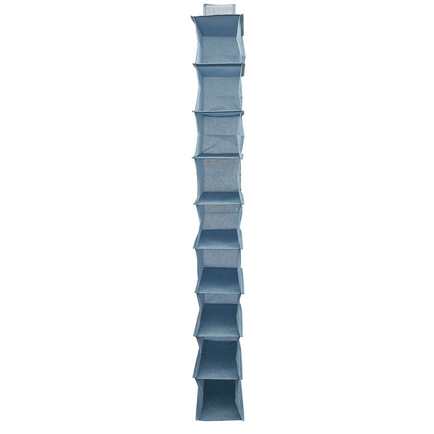 Organisateur de v&ecirc;tements Bleu - 9 niveaux - 32x15xH128 cm