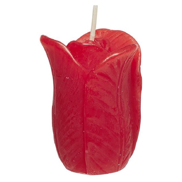 Bougie parfum&eacute;e forme tulipe  &oslash;4 xH6 cm