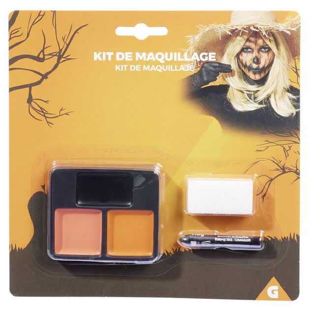 Kit maquillage Halloween citrouille orange