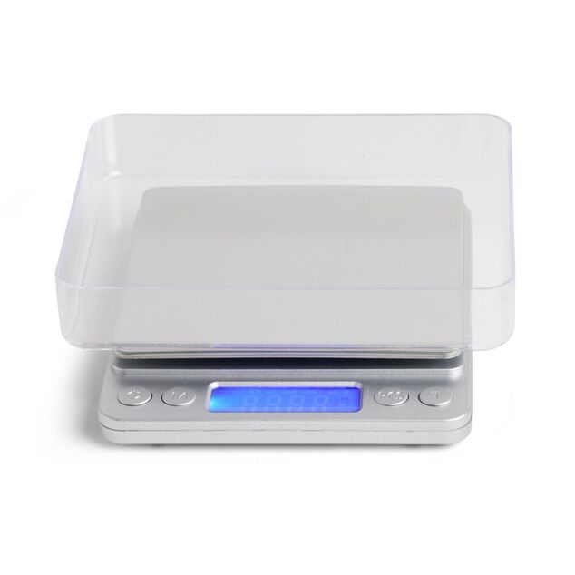 Balance de cuisine &eacute;lectronique max.3kg avec 2 contenants 10,6x12,7cm