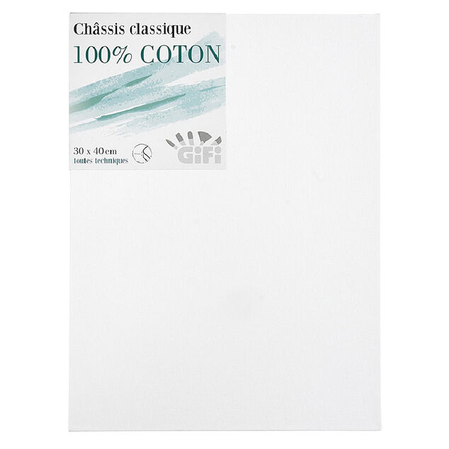 Ch&acirc;ssis blanc 30x40cm