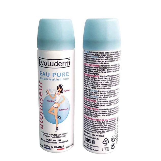 Brumisateur Evoluderm eau pure pulv&eacute;risation fine 50 ml