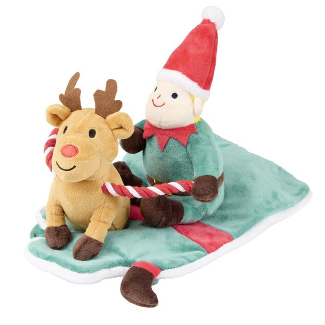 D&eacute;guisement pour chien lutin et son renne polyester L60X22XH15 cm TL