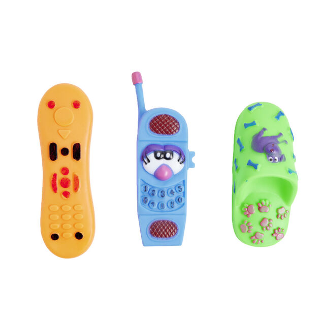 Jouet pour chien x3 en plastique (2 modèles)