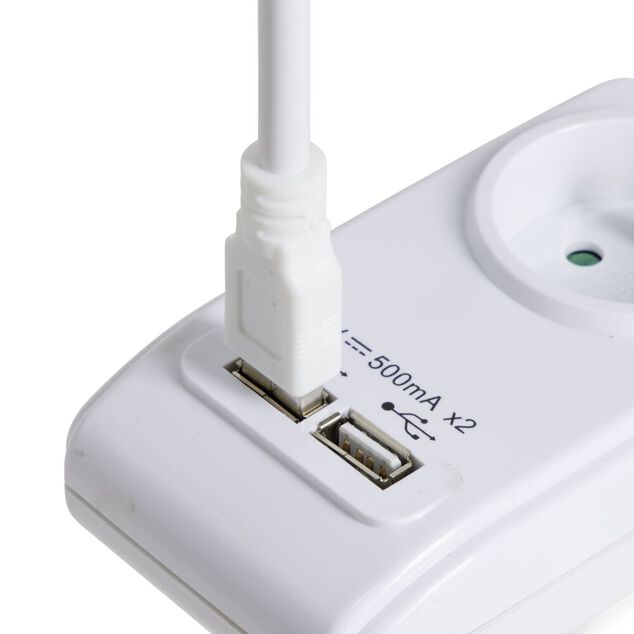 Lampe de lecture avec LED flexible et USB L40cm