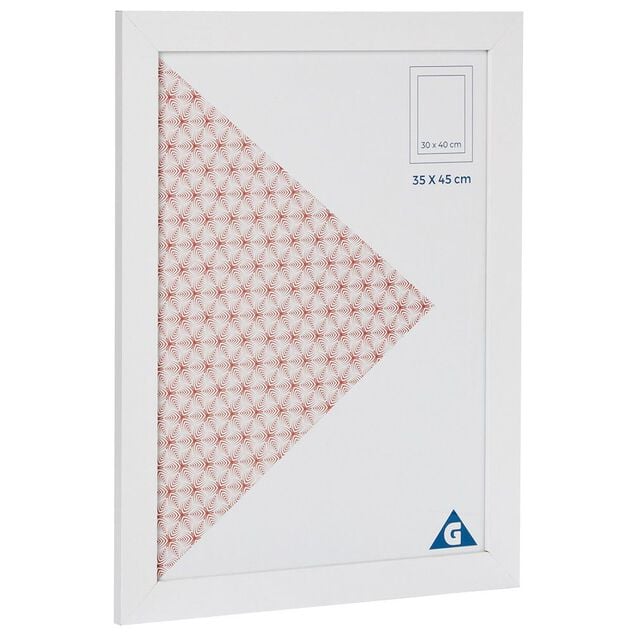 Cadre photo blanc 1 vue 30 x 40 cm