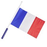 Drapeau avec embout lumineux supporter France