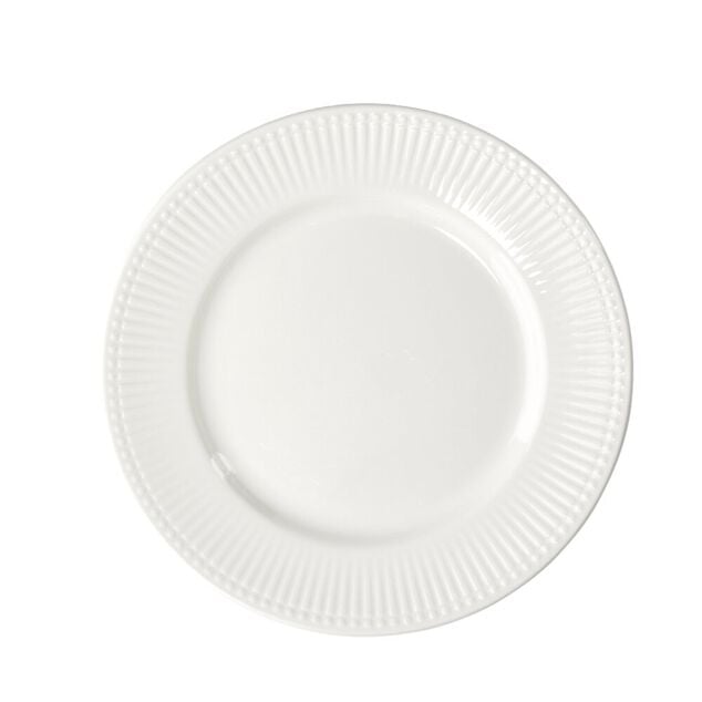Assiette &agrave; dessert Colombe en porcelaine blanche &Oslash;19cm